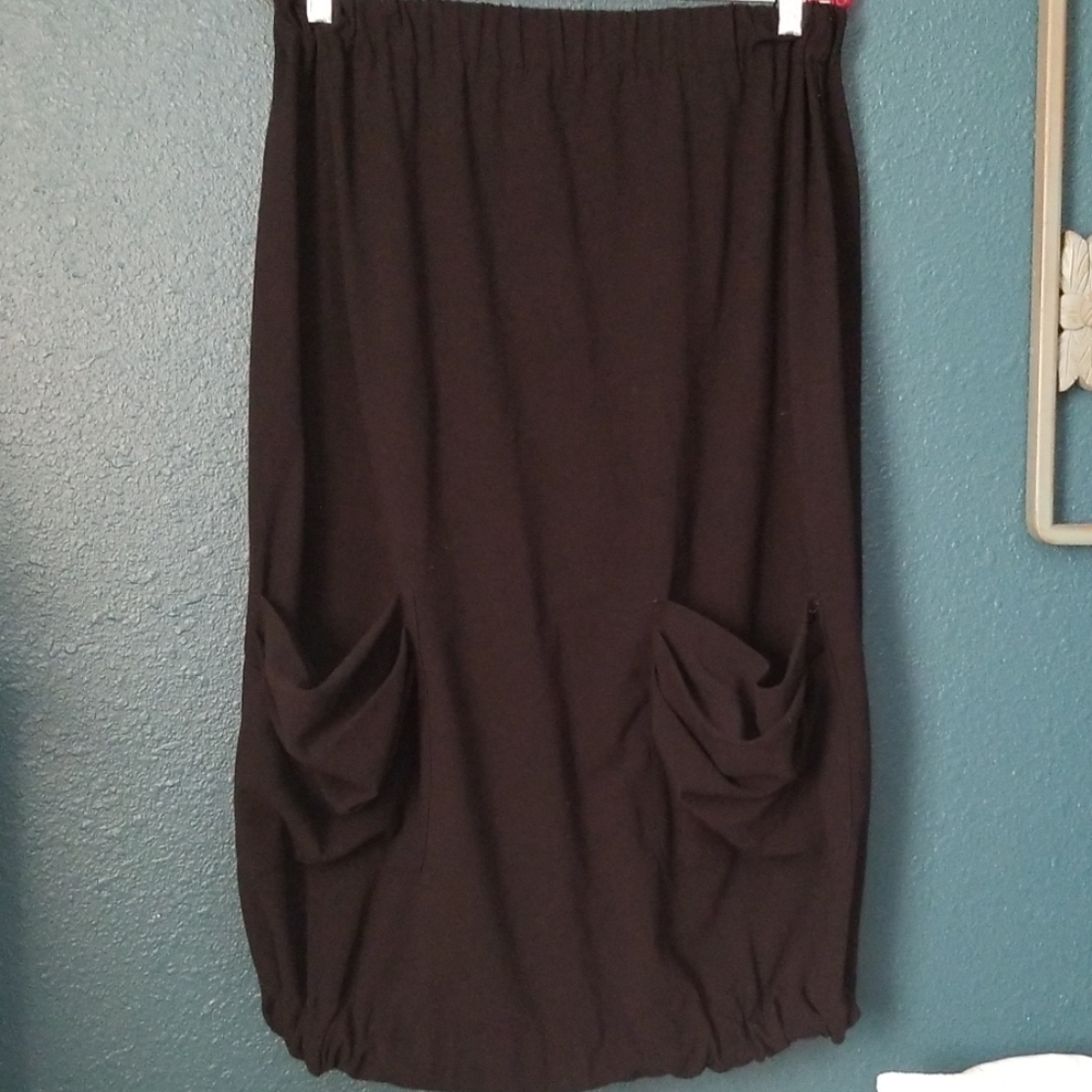 Strapless black Dress. Size large